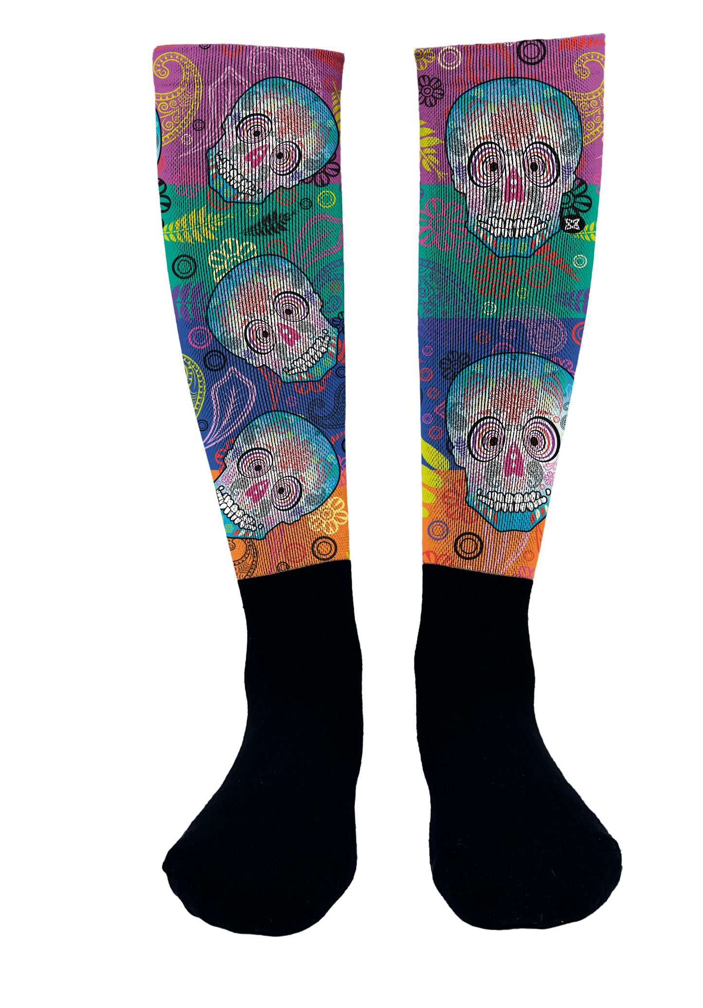 Calcetines de Compresión - Calaveras Mexicanas