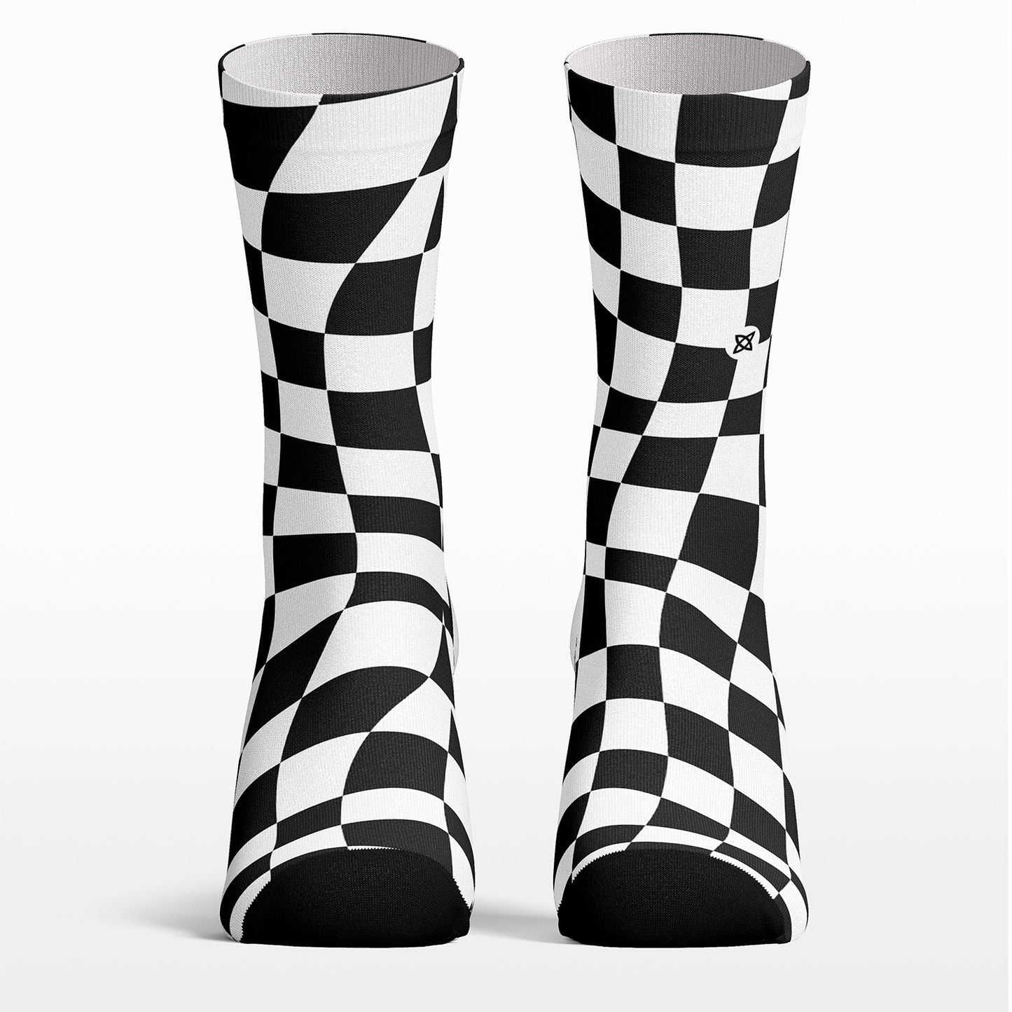 Calcetines Distorsión en Blanco y Negro