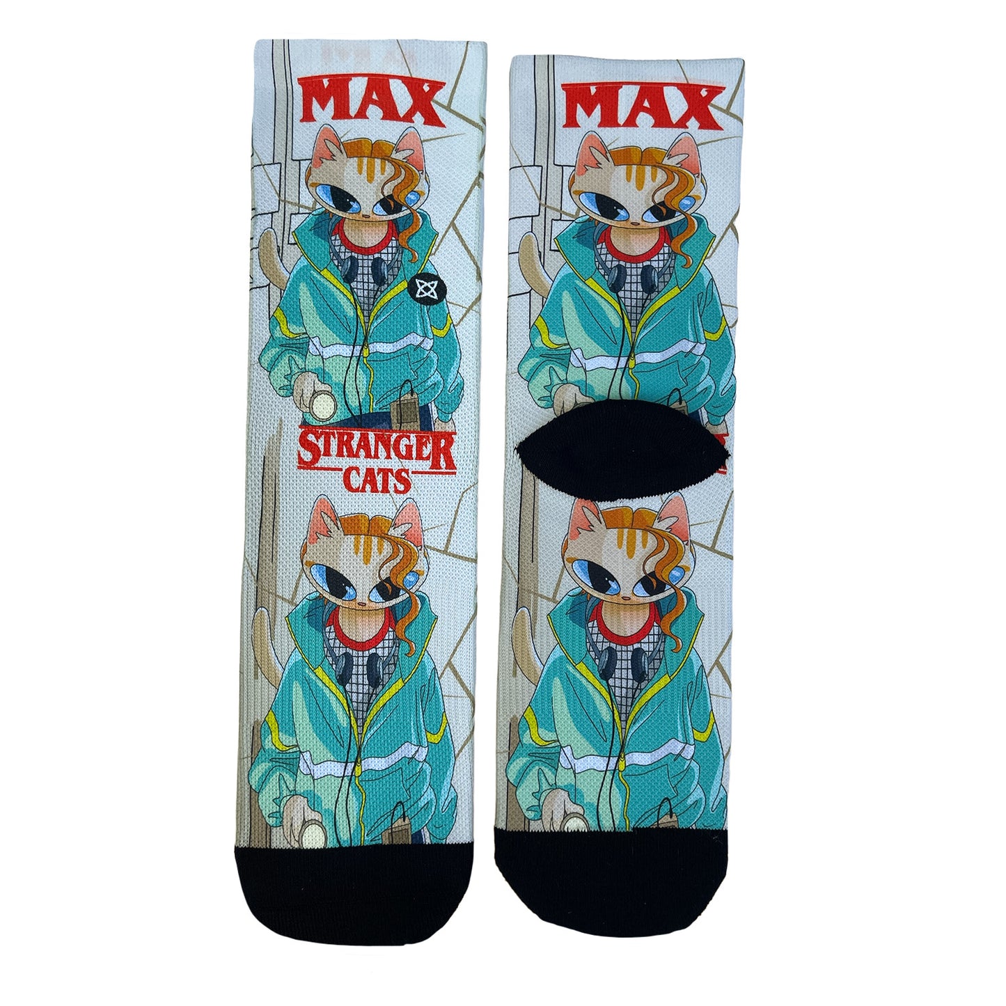 Calcetines Max "Stranger Cats" - Diseño en colaboración con LEMULATOR