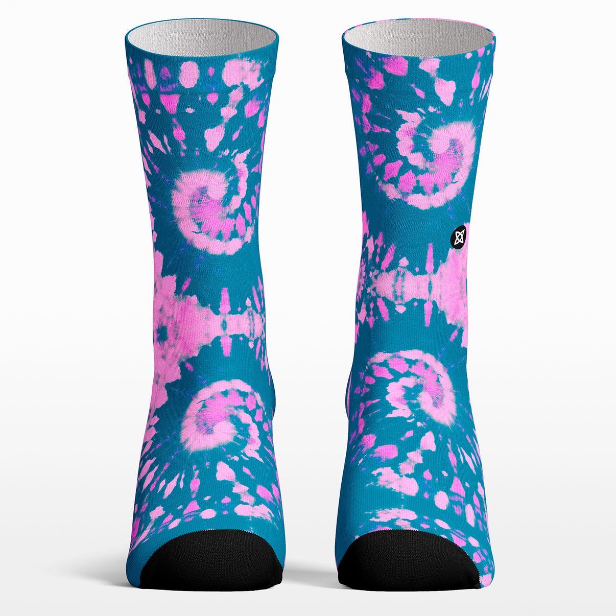 Calcetines Unisex Con Diseño De Tambor - Talla 6-11, Algodón, Color Crema Y Azul