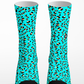 Calcetines Animal Print Celeste