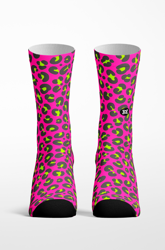 Calcetines Animal Print Fucsia