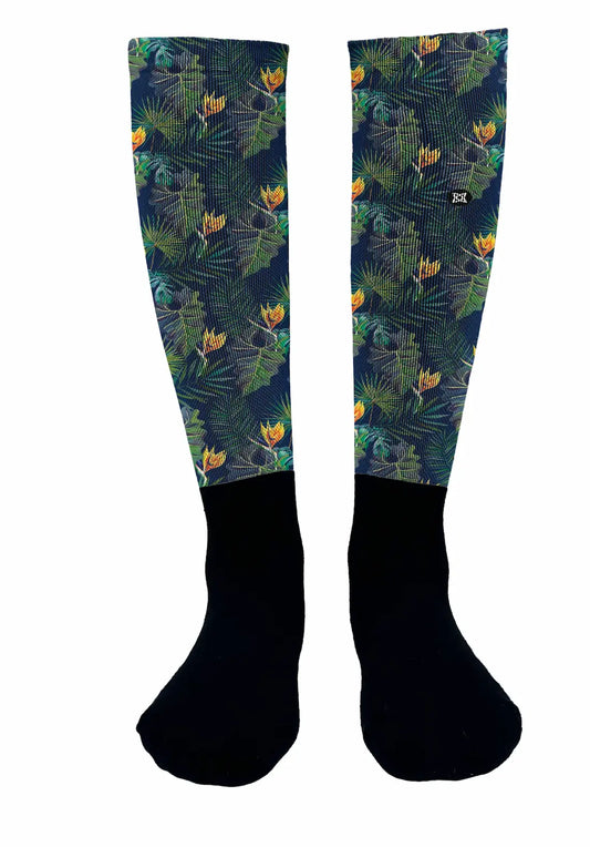 Calcetines de Compresión - Tropical Azul
