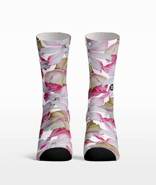 Calcetines Flor rosa